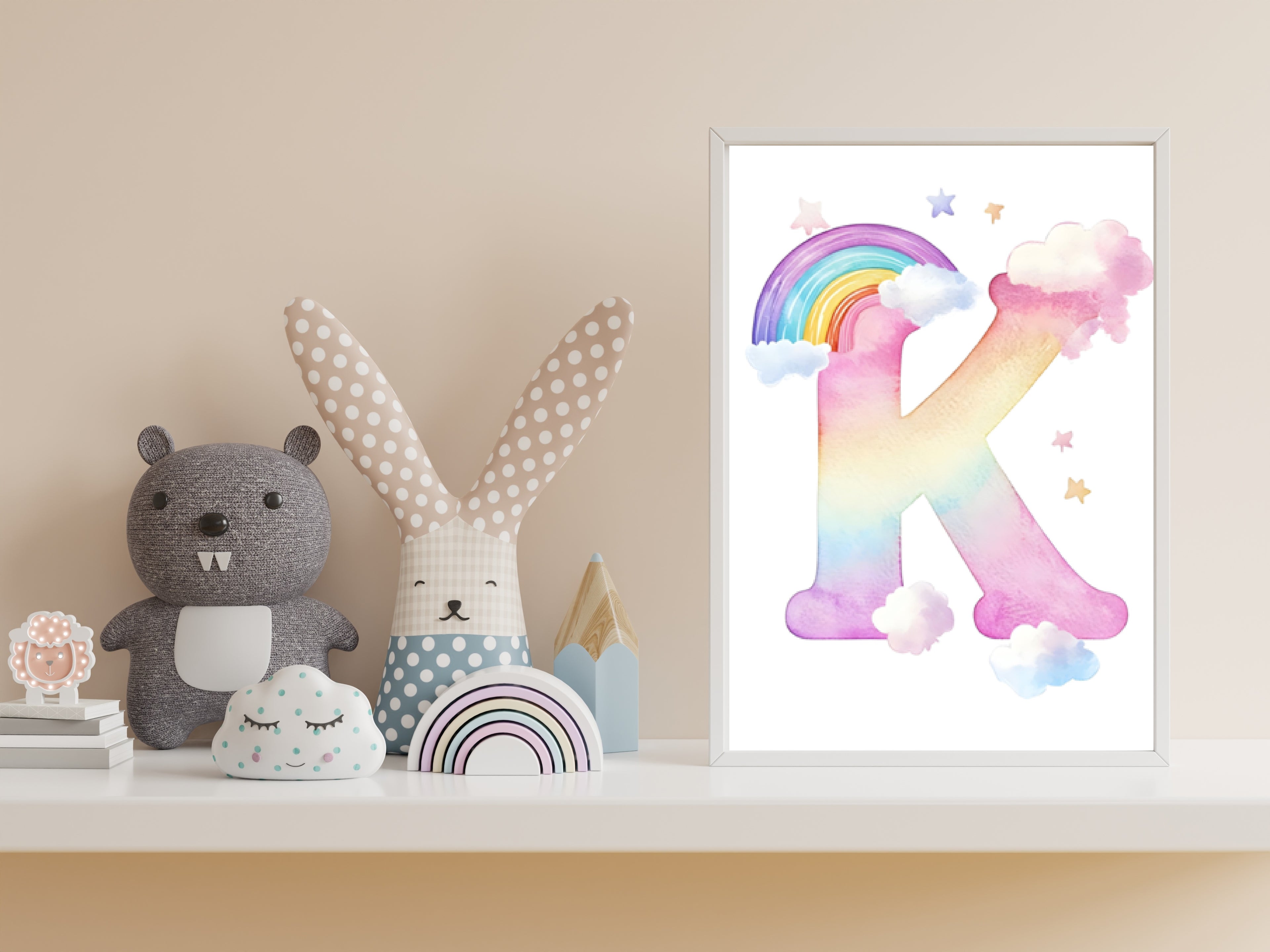 Rainbow Alphabet - K