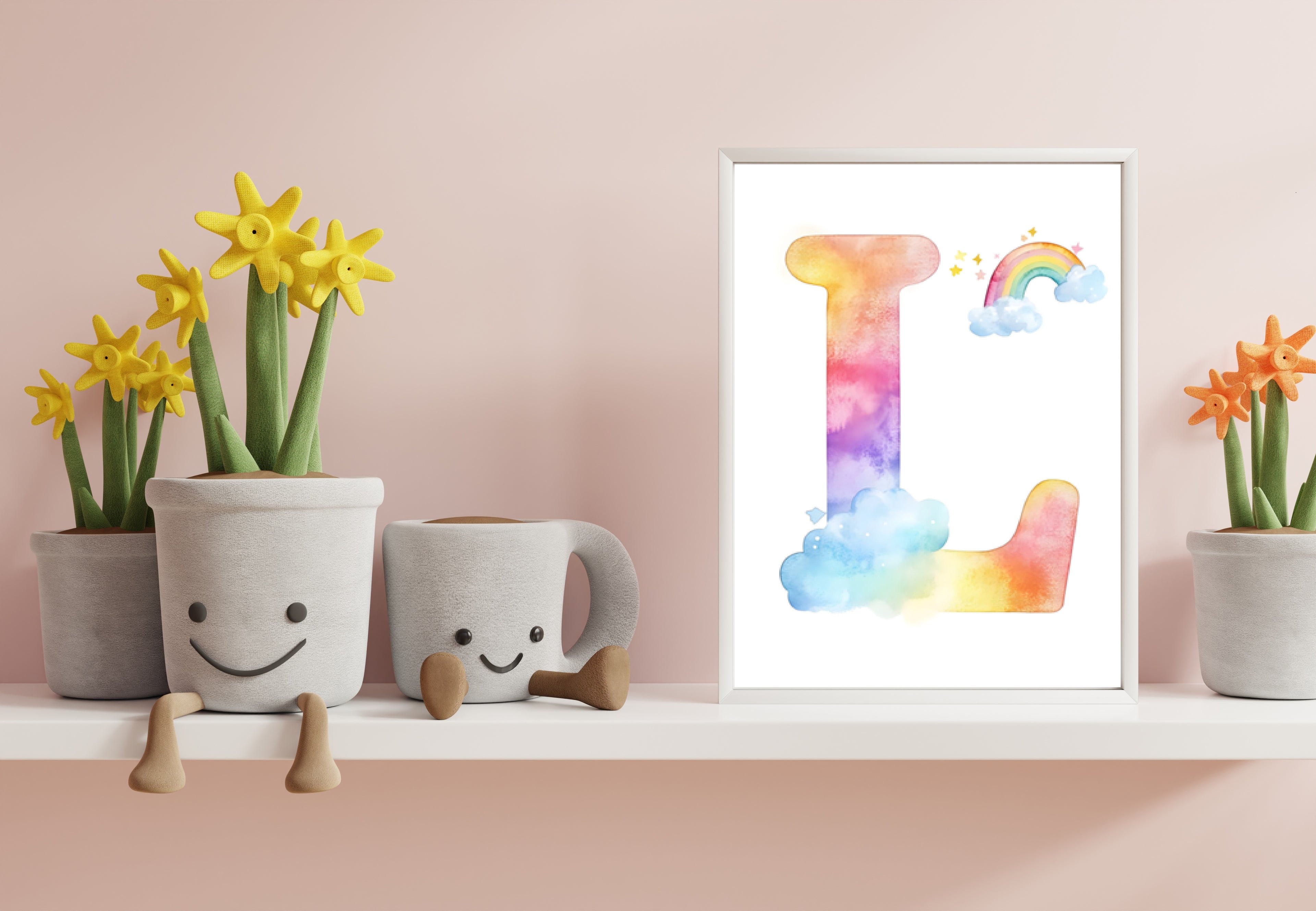 Rainbow Alphabet - L