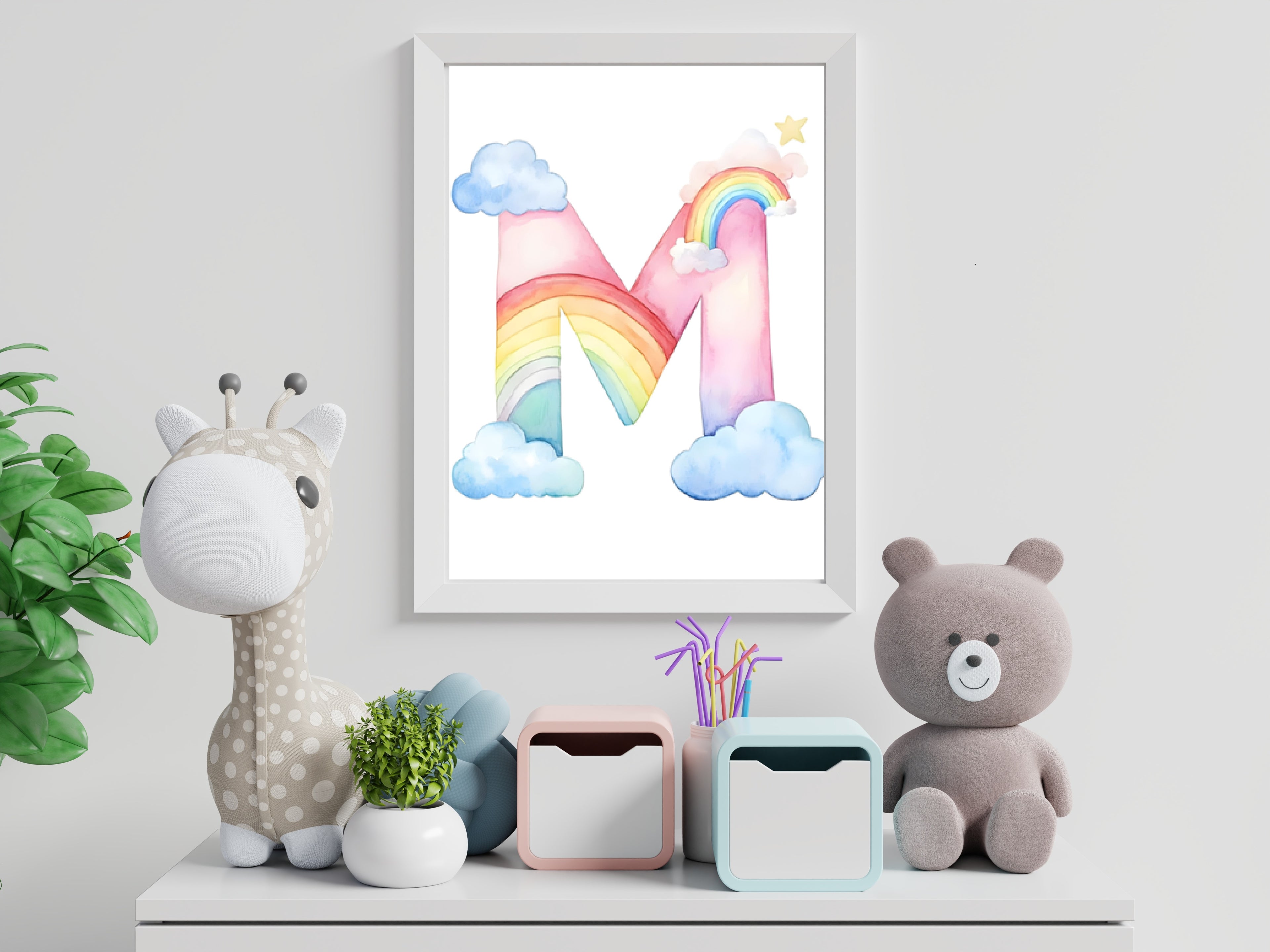 Rainbow Alphabet - M