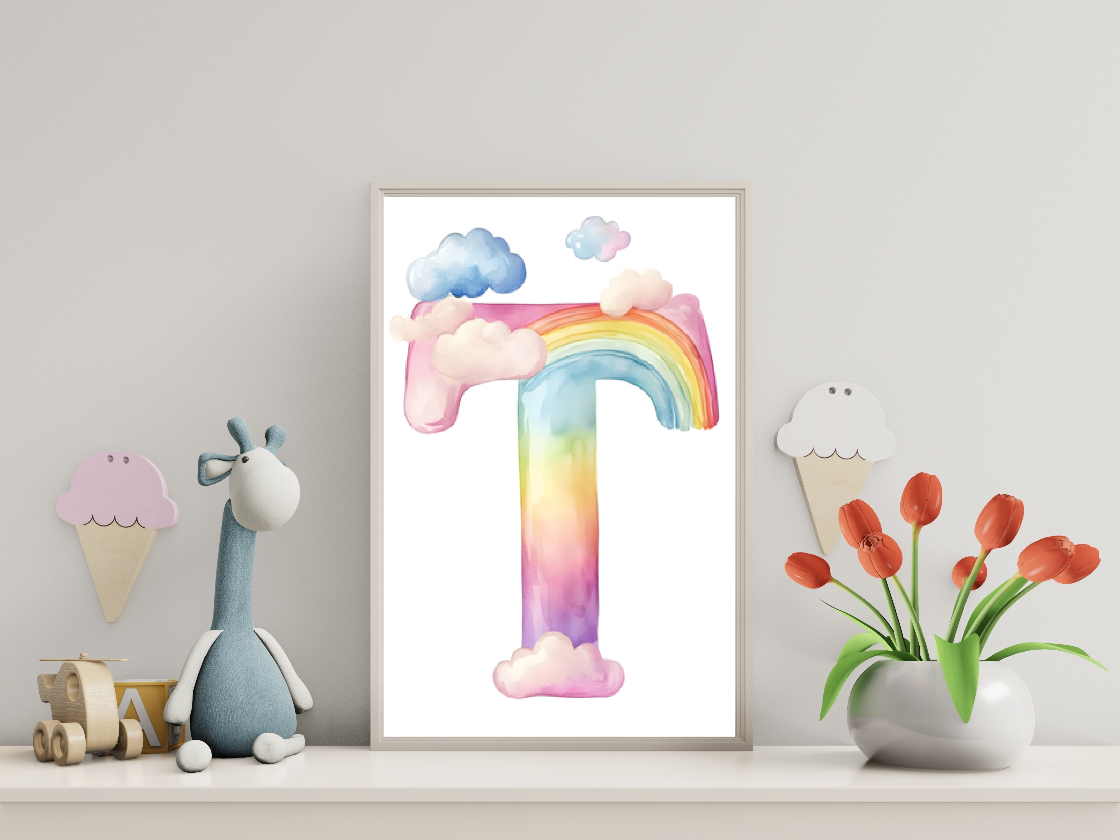 Rainbow Alphabet - T