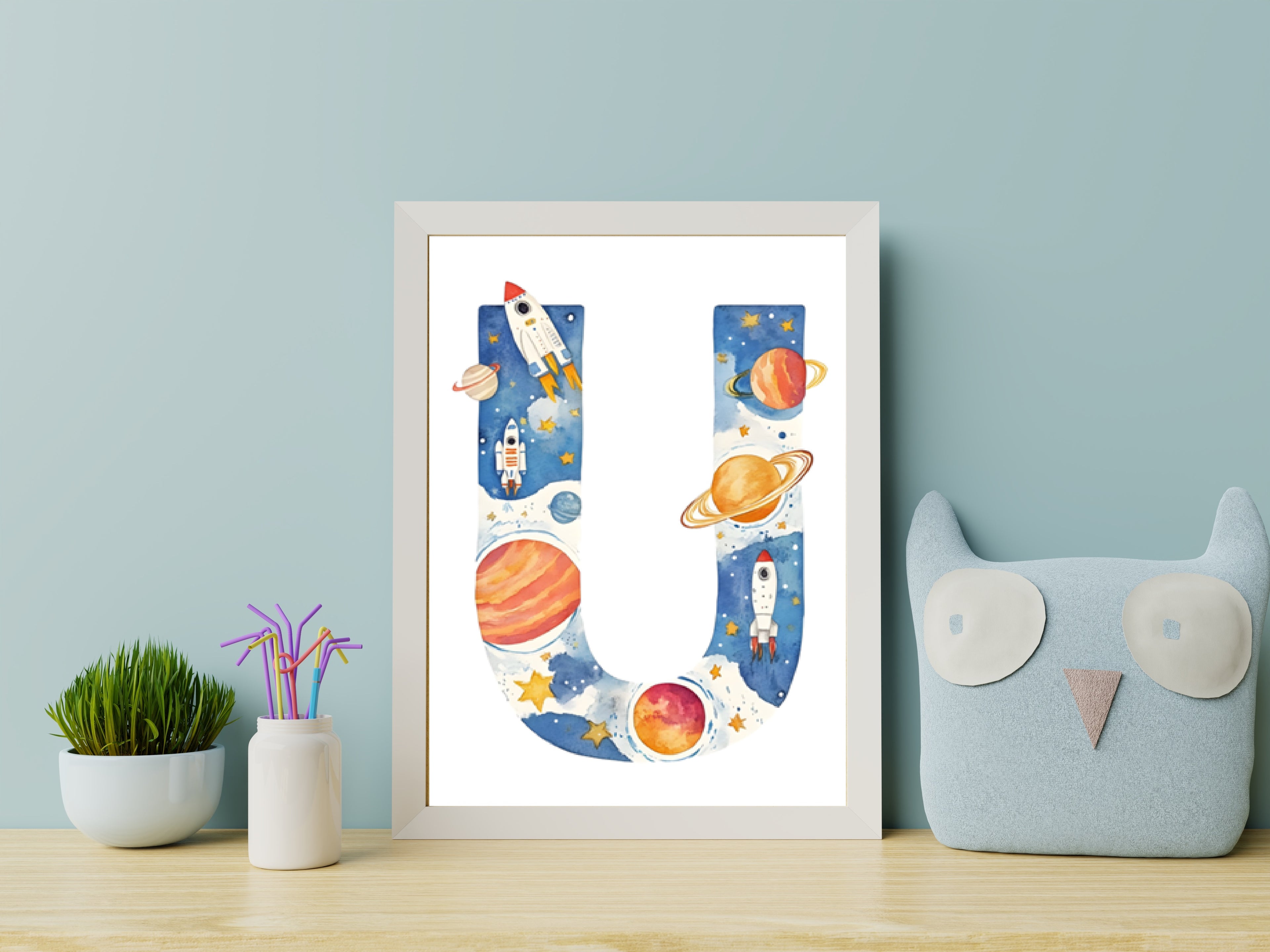 Space Alphabet - U