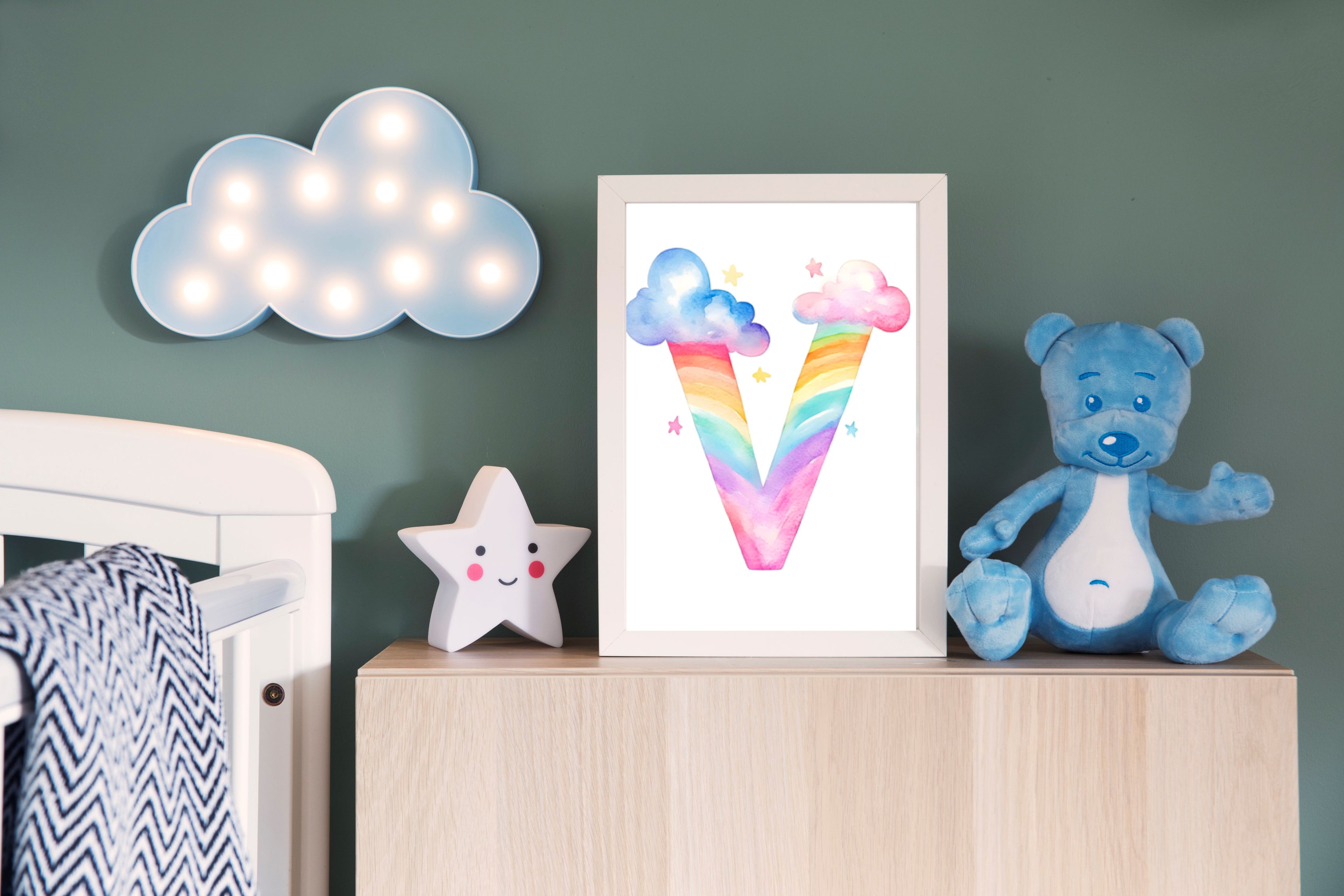 Rainbow Alphabet - V