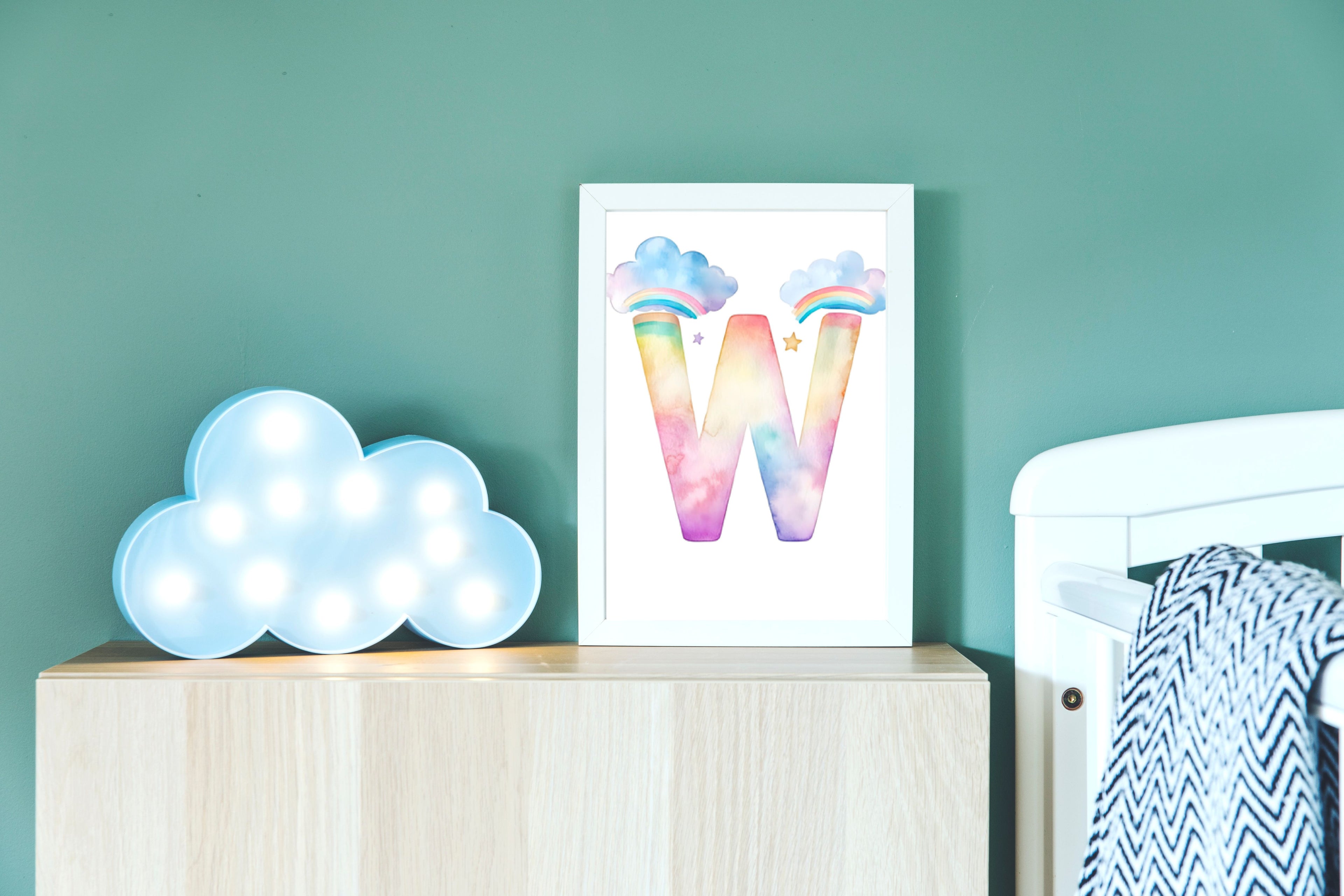 Rainbow Alphabet - W