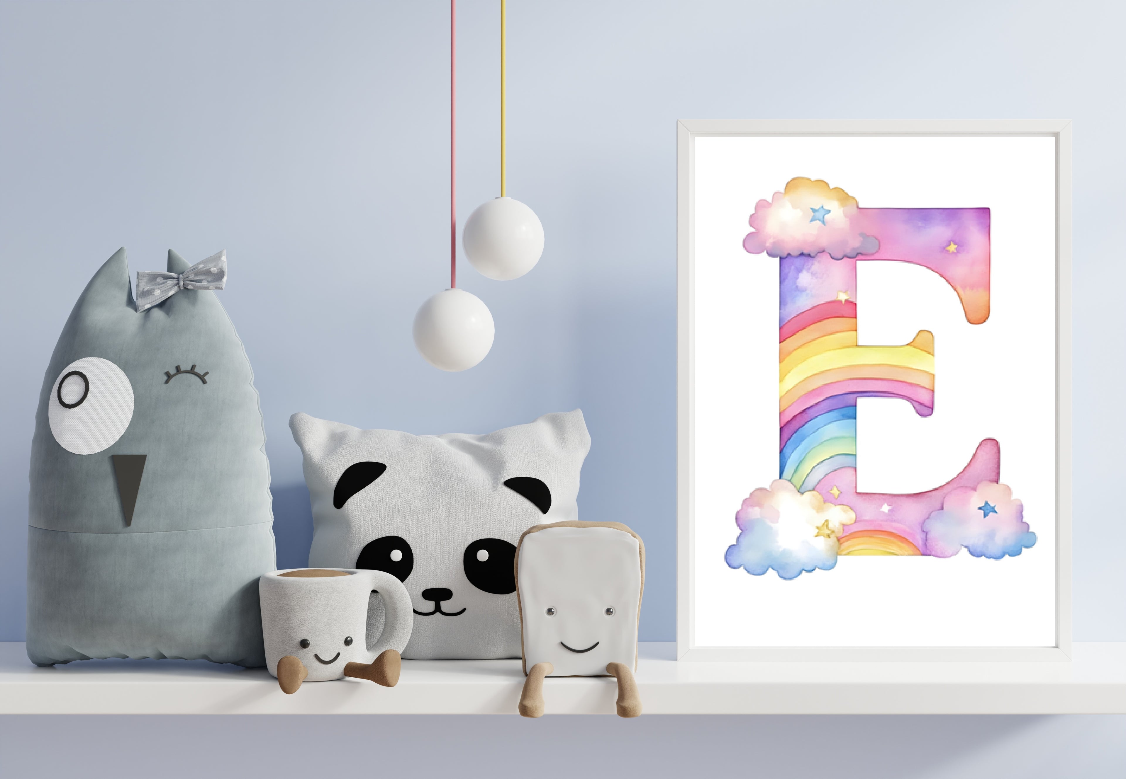 Rainbow Alphabet - E