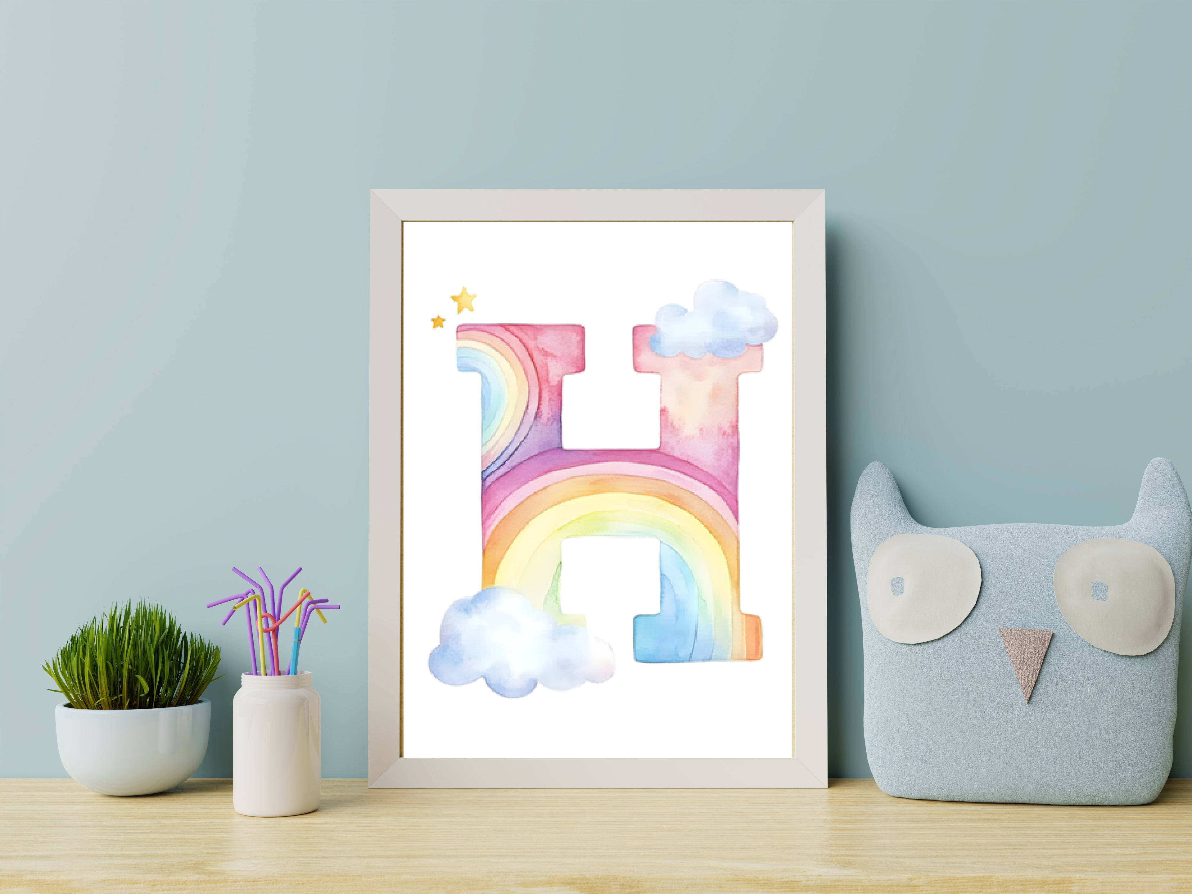 Rainbow Alphabet - H