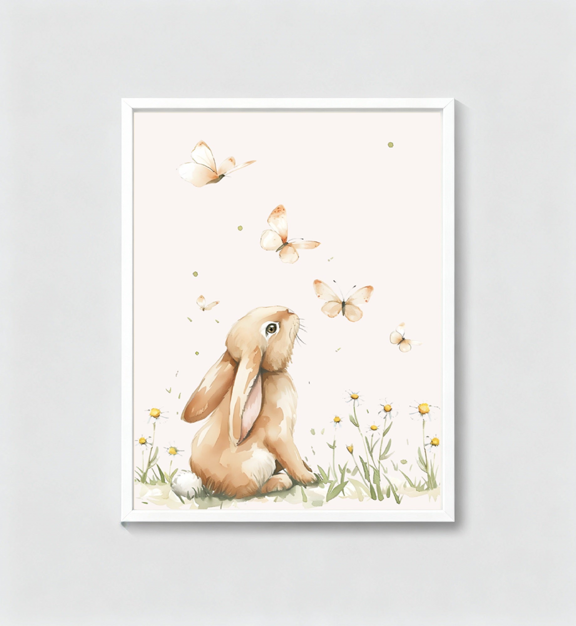 Bunny and butterflies